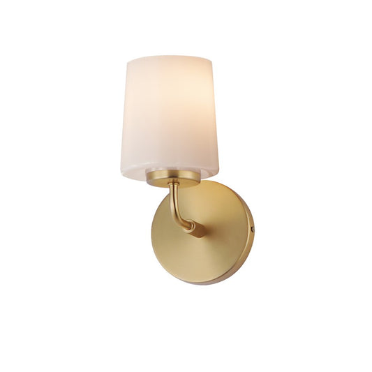Maxim Lighting Durham 1 Light Wall Sconce, Natural Aged Brass