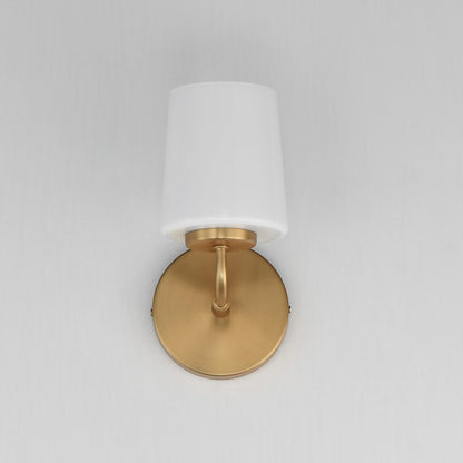 Maxim Lighting Durham 1 Light Wall Sconce, Natural Aged Brass