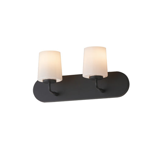 Maxim Lighting Durham 2 Light Bath Vanity, Black