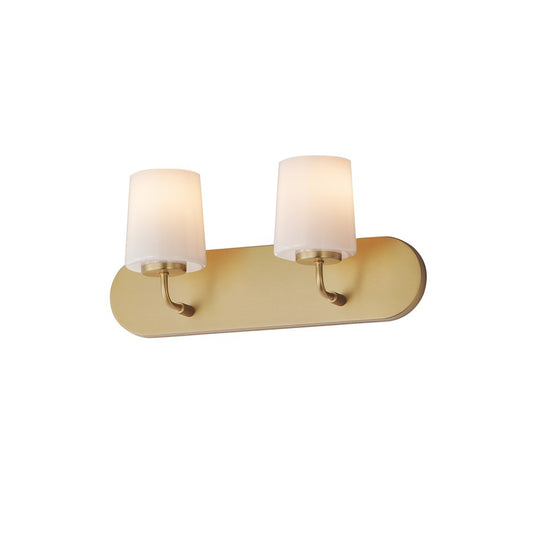 Maxim Lighting Durham 2 Light Bath Vanity, Natural Aged Brass