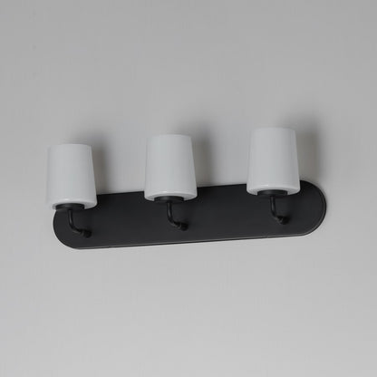 Maxim Lighting Durham 3 Light Bath Vanity, Black