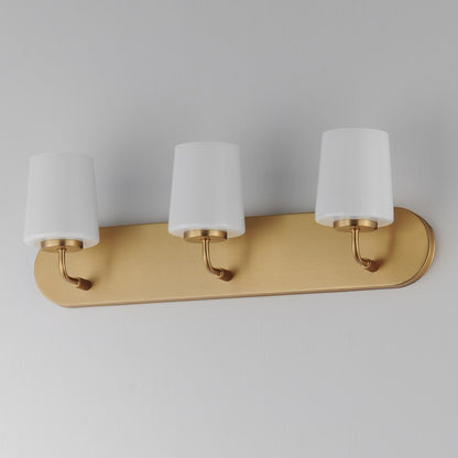 Maxim Lighting Durham 3 Light Bath Vanity, Natural Aged Brass
