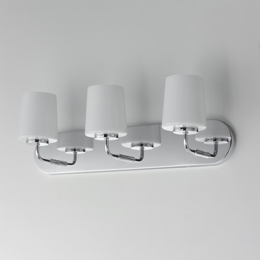 Maxim Lighting Durham 3 Light Bath Vanity, Polished Chrome