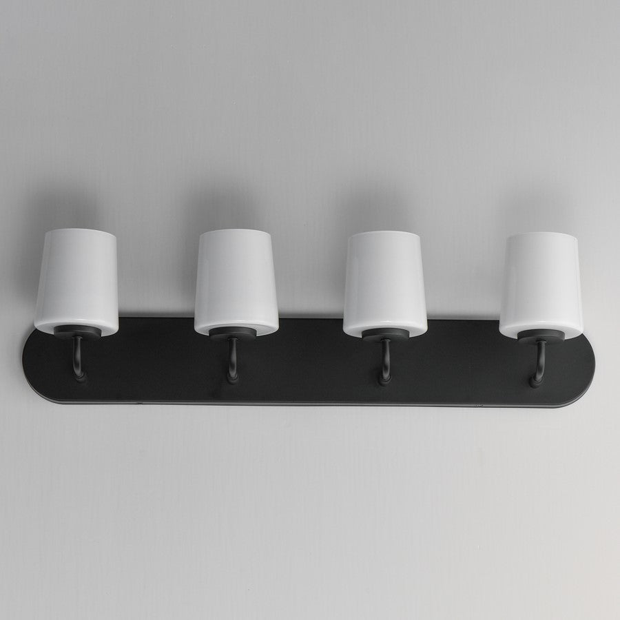 Maxim Lighting Durham 4 Light Bath Vanity, Black