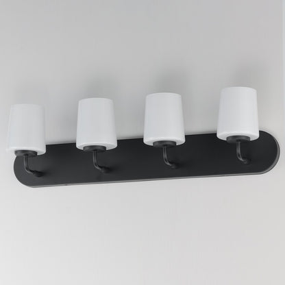 Maxim Lighting Durham 4 Light Bath Vanity, Black