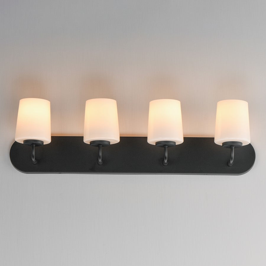 Maxim Lighting Durham 4 Light Bath Vanity, Black