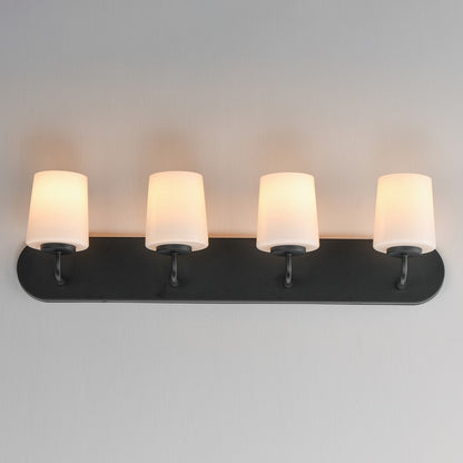 Maxim Lighting Durham 4 Light Bath Vanity, Black