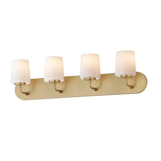 Maxim Lighting Durham 4 Light Bath Vanity, Natural Aged Brass