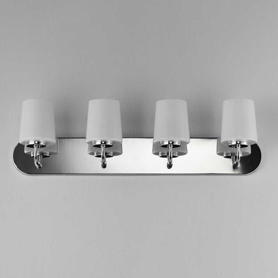 Maxim Lighting Durham 4 Light Bath Vanity, Polished Chrome