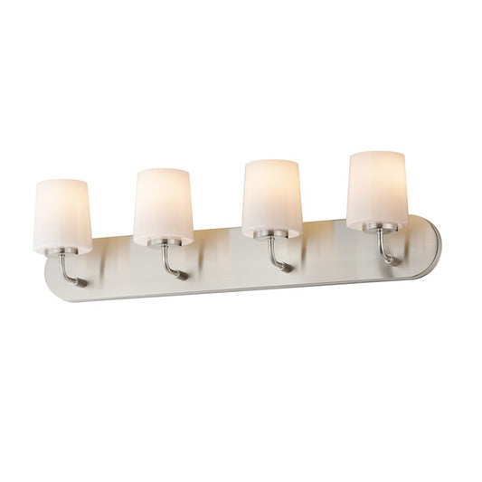 Maxim Lighting Durham 4 Light Bath Vanity, Satin Nickel