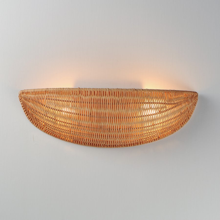 Maxim Lighting Bower 2 Light 5.5" Wall Sconce, Natural Aged Brass