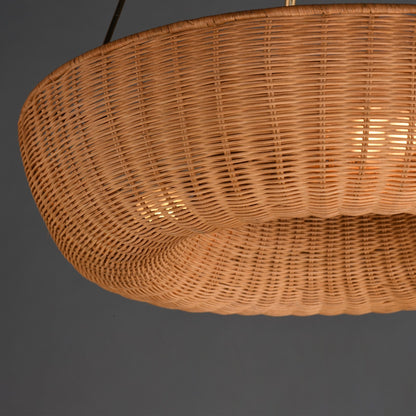 Maxim Lighting Bower 3Lt 35.5" Ring Pendant, Natural Aged Brass
