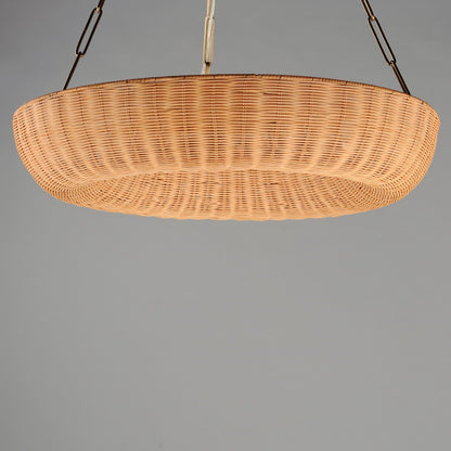 Maxim Lighting Bower 5 Light 34" Ring Pendant, Natural Aged Brass
