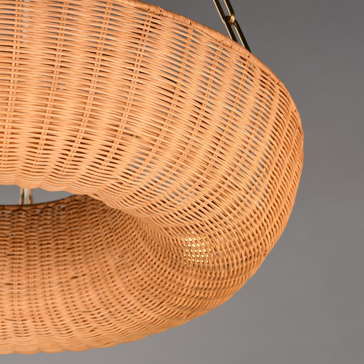 Maxim Lighting Bower 5 Light 34" Ring Pendant, Natural Aged Brass