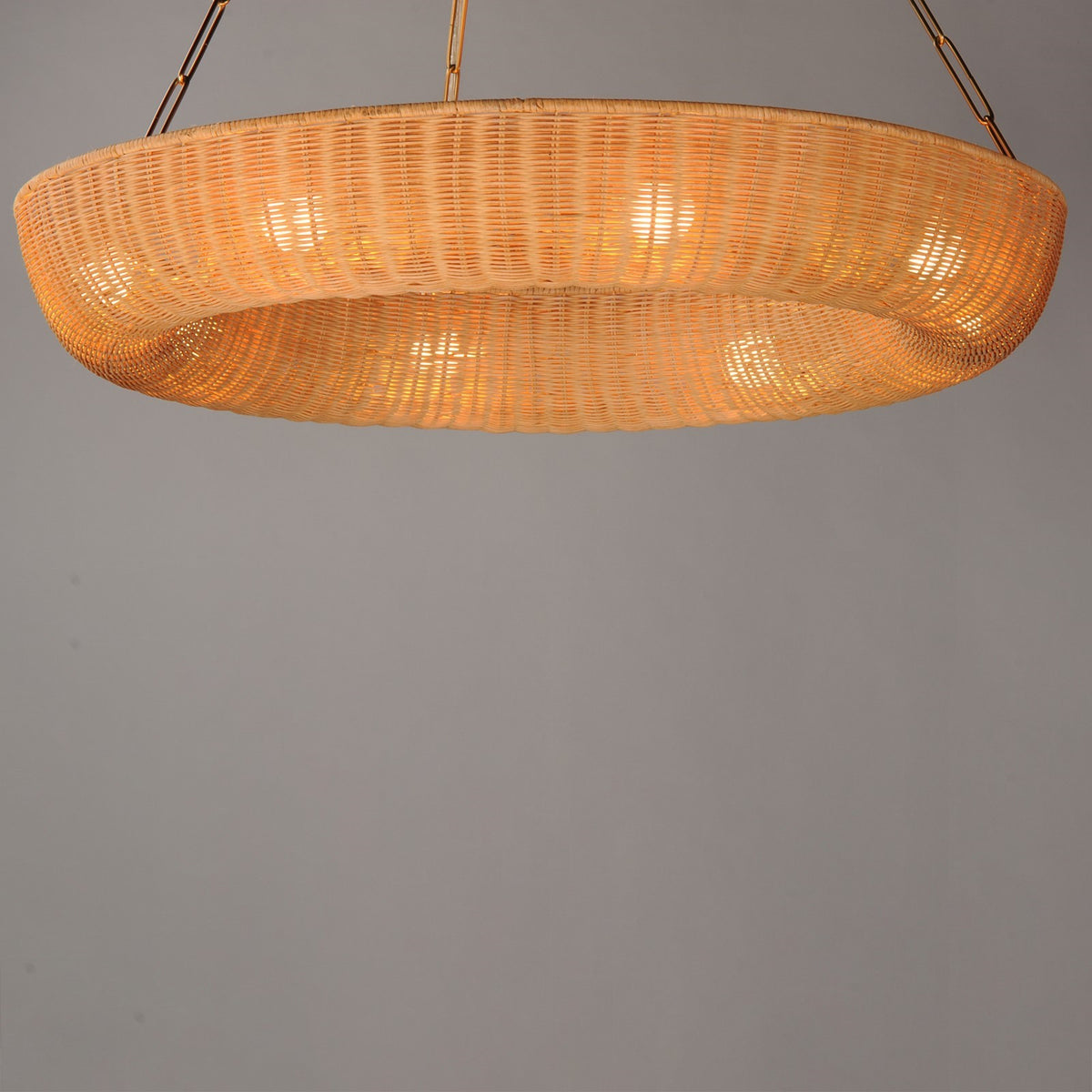 Maxim Lighting Bower 8Lt 39.5" Ring Pendant, Natural Aged Brass