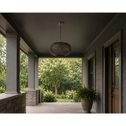 Maxim Bali 1-Light Chandelier, Twine