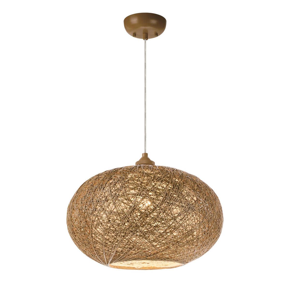 Maxim Bali 1-Light Chandelier, Twine