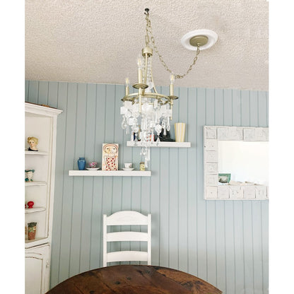 Maxim Lighting Cebu 3-Light Chandelier, Capiz/Gold Silver