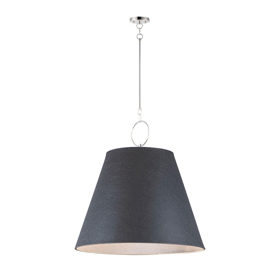 Maxim Lighting Acoustic 1-Light 30" Pendant in Polished Nickel