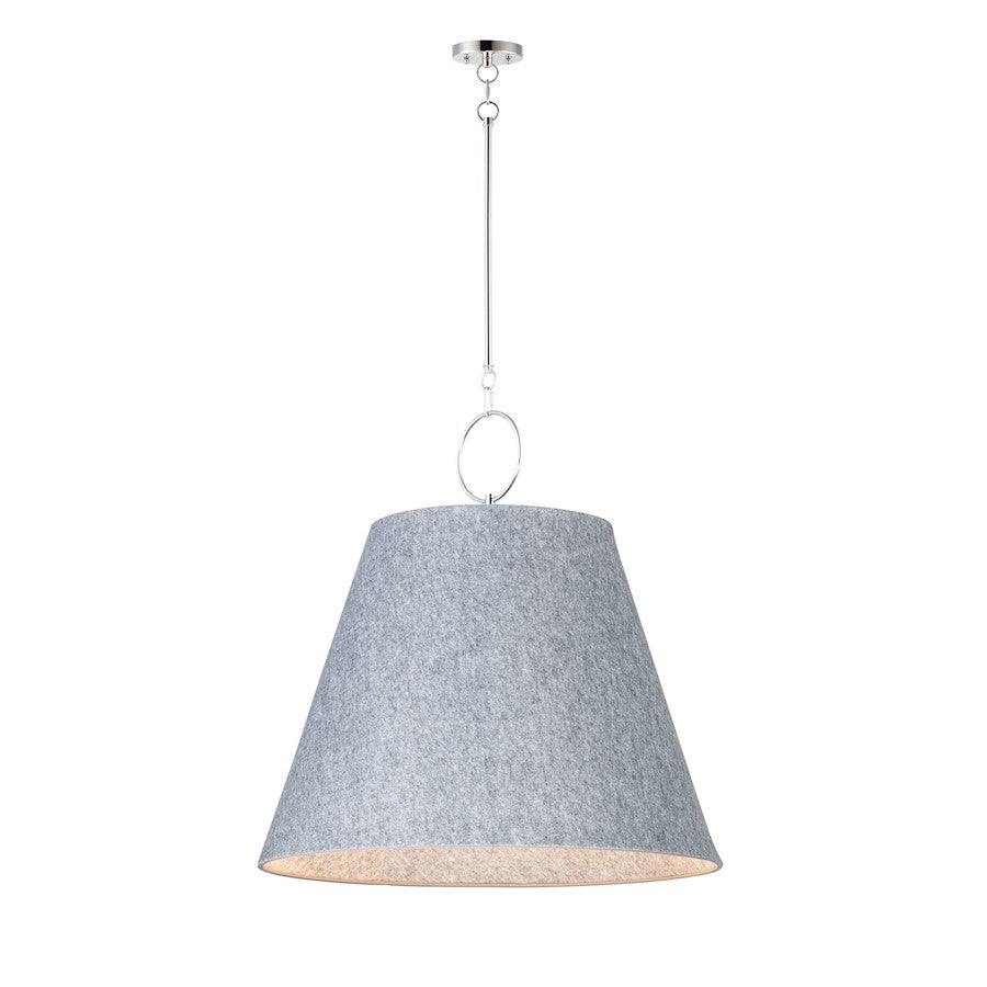 Maxim Lighting Acoustic 1-Light 30" Pendant in Satin Nickel