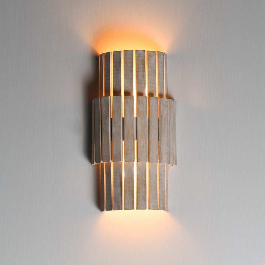 Maxim Lighting Satori 2 Light Wall Sconce, Ecru