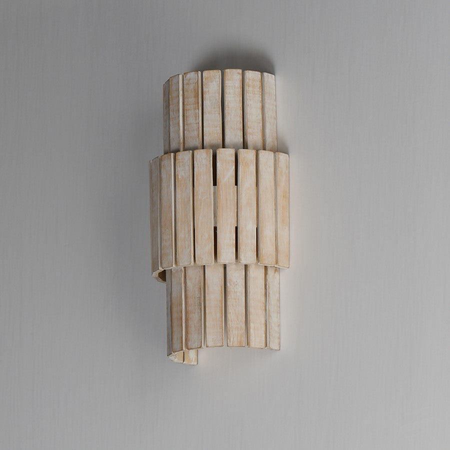 Maxim Lighting Satori 2 Light Wall Sconce, Ecru