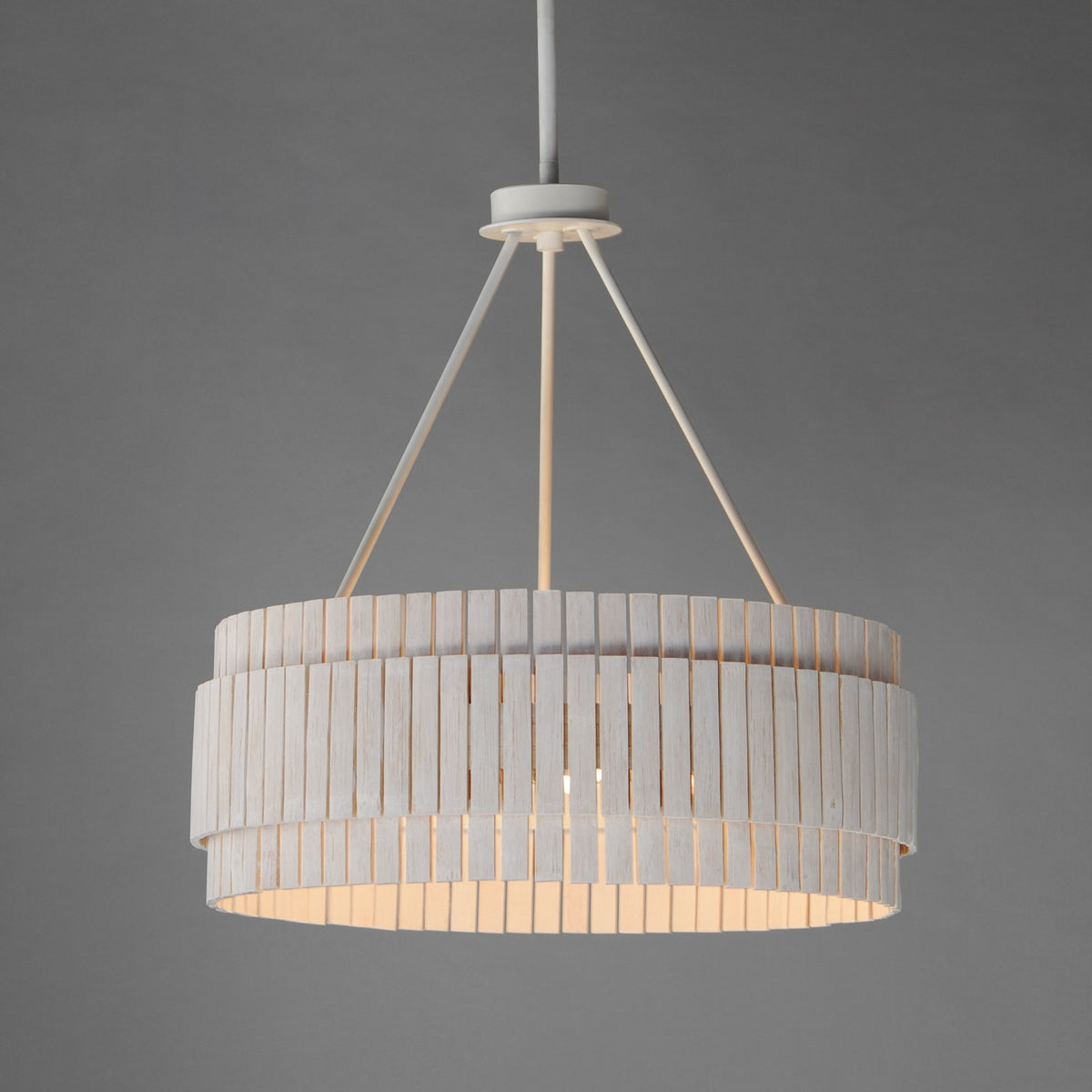 Maxim Lighting Satori 3 Light 39" Flush Mount, Ecru