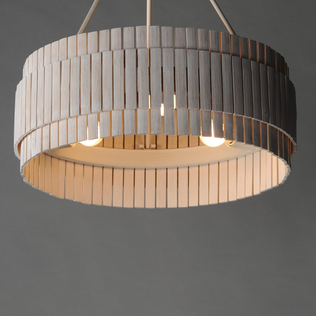 Maxim Lighting Satori 3 Light 39" Flush Mount, Ecru