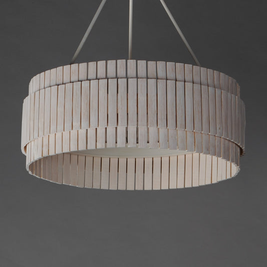 Maxim Lighting Satori 3 Light 39" Flush Mount, Ecru