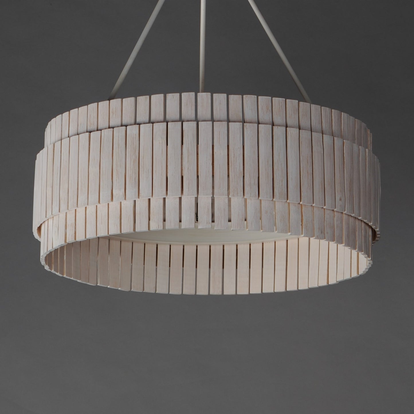 Maxim Lighting Satori 3 Light 39" Flush Mount, Ecru