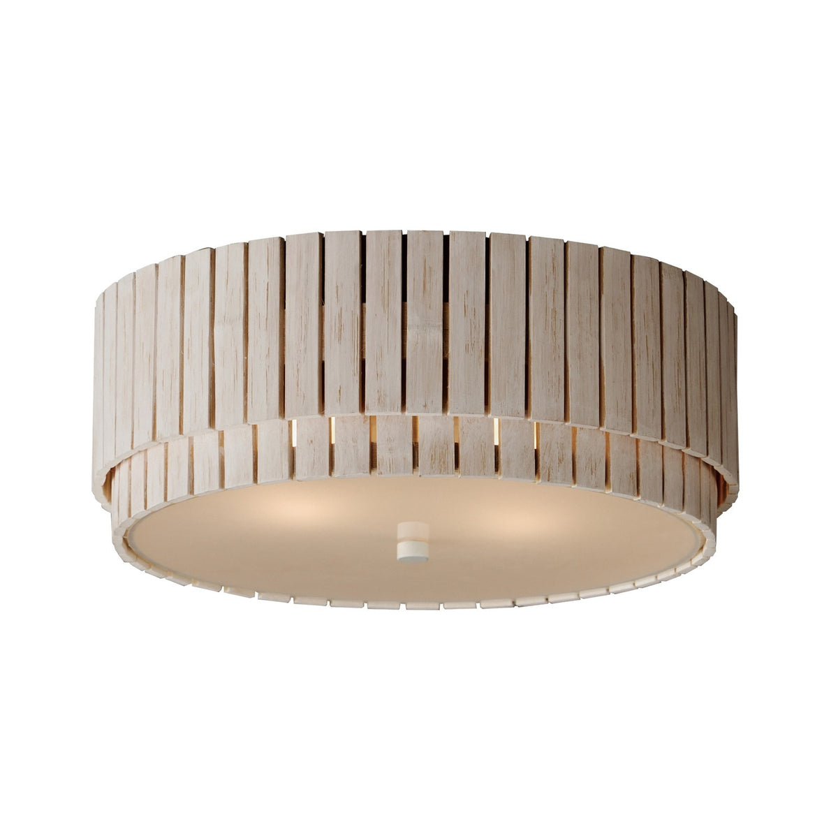 Maxim Lighting Satori 2 Light 6.5" Flush Mount, Ecru