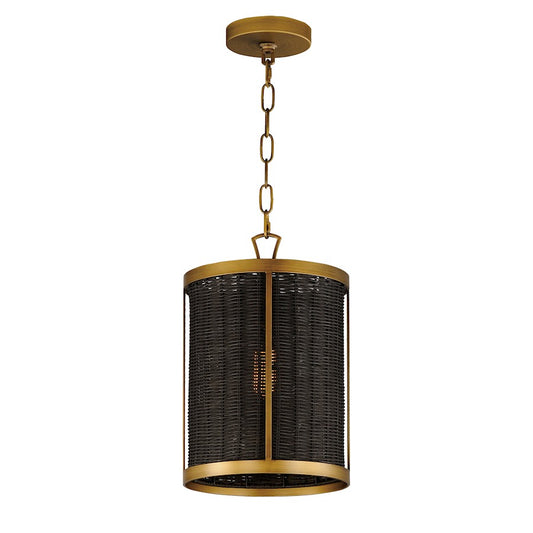 1 Light Pendant, Natural Aged Brass
