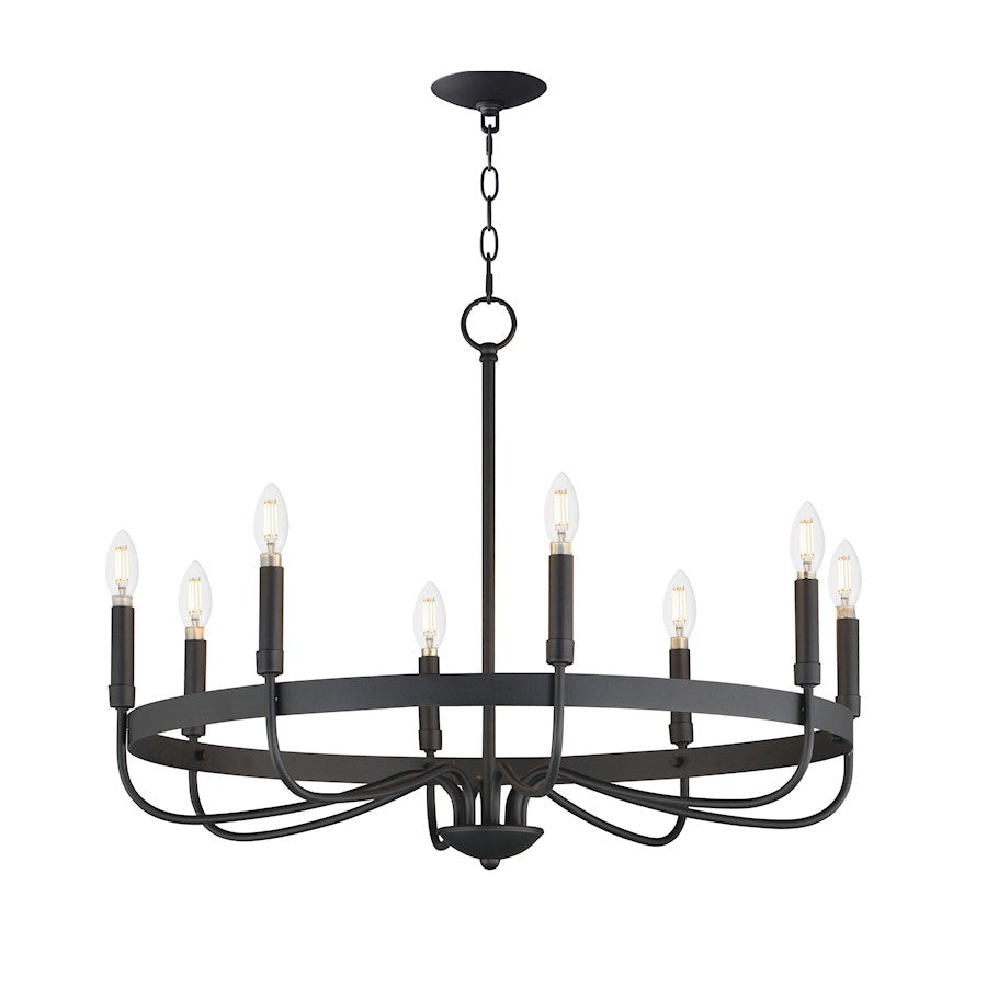 Maxim Lighting Frankie 8 Light Chandelier, Black