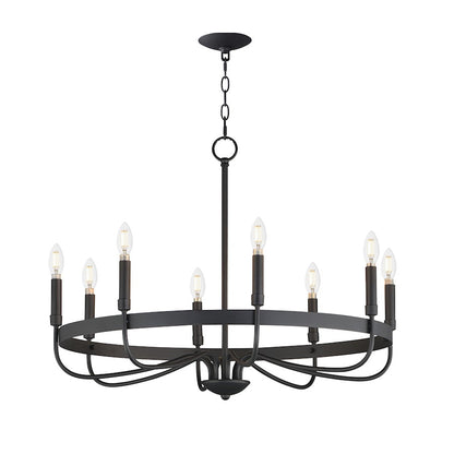 Maxim Lighting Frankie 8 Light Chandelier, Black