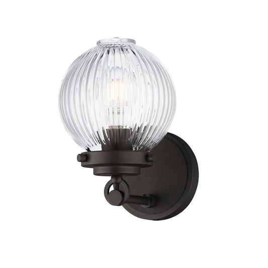 Maxim Lighting Kasbah 1Lt Sconce, Oil Rubbed Bronze/Ribbed