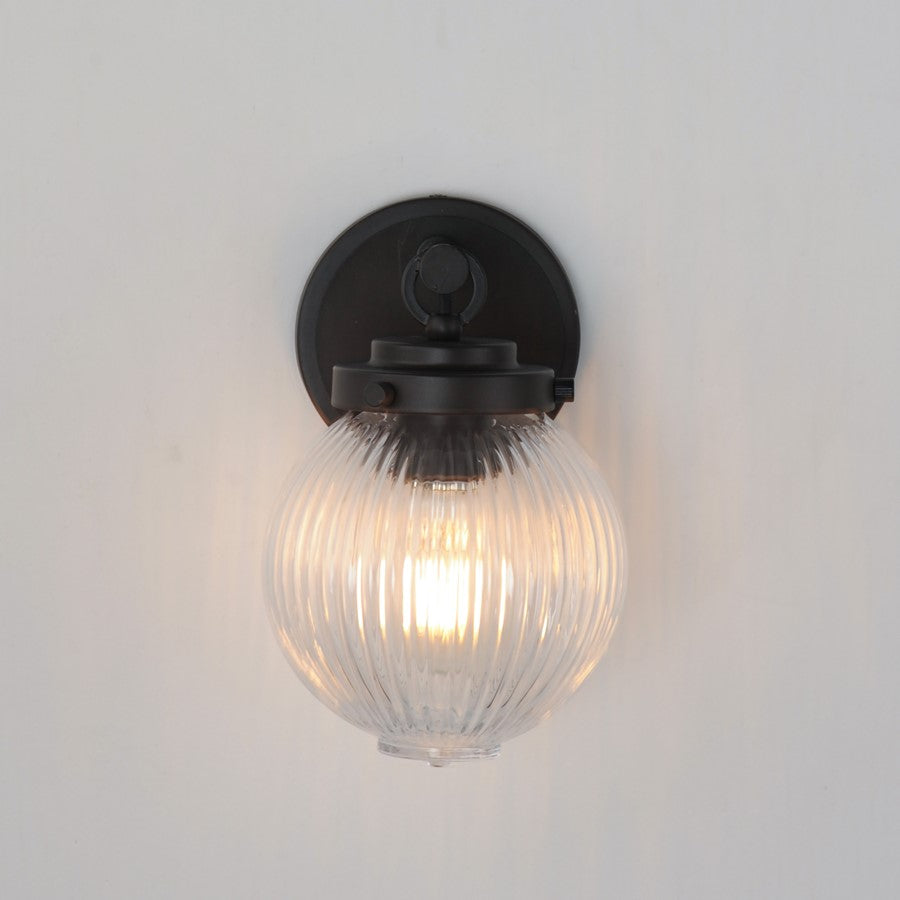 Maxim Lighting Kasbah 1Lt Sconce, Oil Rubbed Bronze/Ribbed