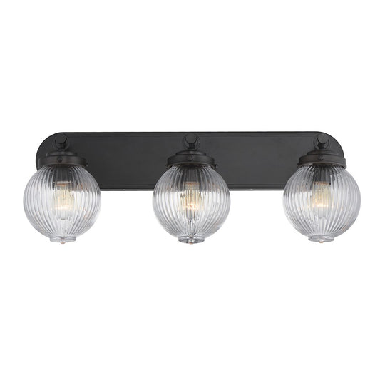 Maxim Lighting Kasbah 3Lt Bath Vanity, Oil Rubbed Bronze/Ribbed