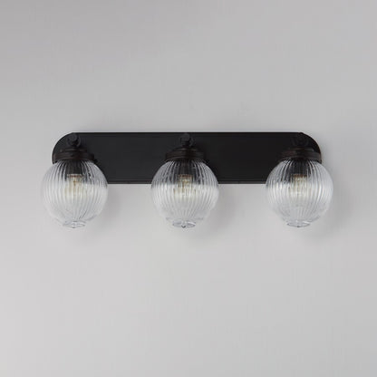 Maxim Lighting Kasbah 3Lt Bath Vanity, Oil Rubbed Bronze/Ribbed
