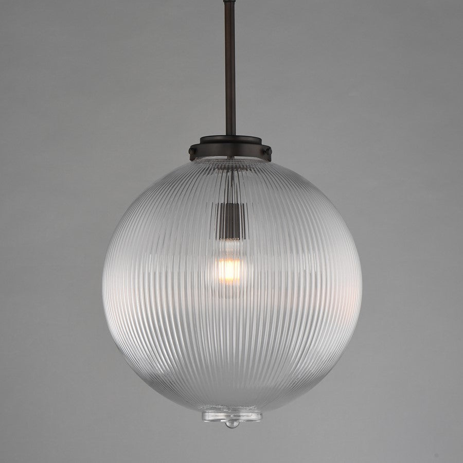 Maxim Lighting Kasbah 1Lt 16" Pendant, Oil Rubbed Bronze/Ribbed