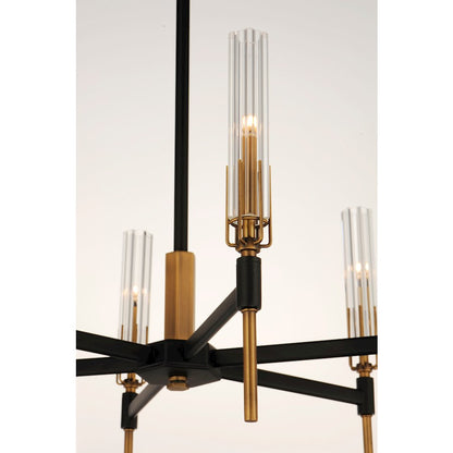 Flambeau Chandelier, Black