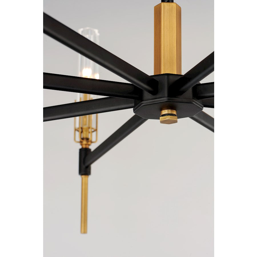 Flambeau Chandelier, Black