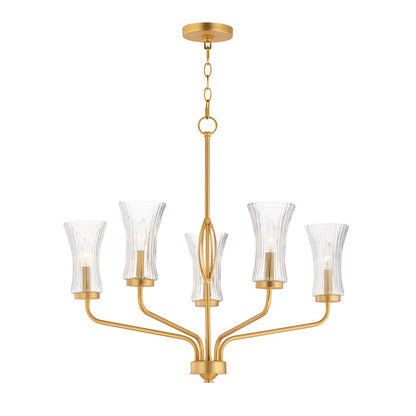 Camelot Chandelier, Brass