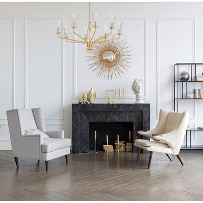 Camelot Chandelier, Brass