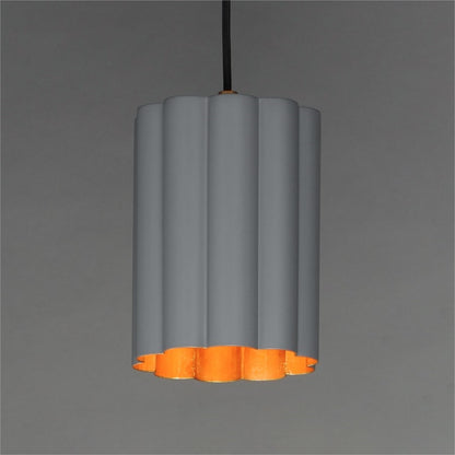 Maxim Lighting Primrose 1Lt 8.75" Single Pendant, Grey/Gold Leaf