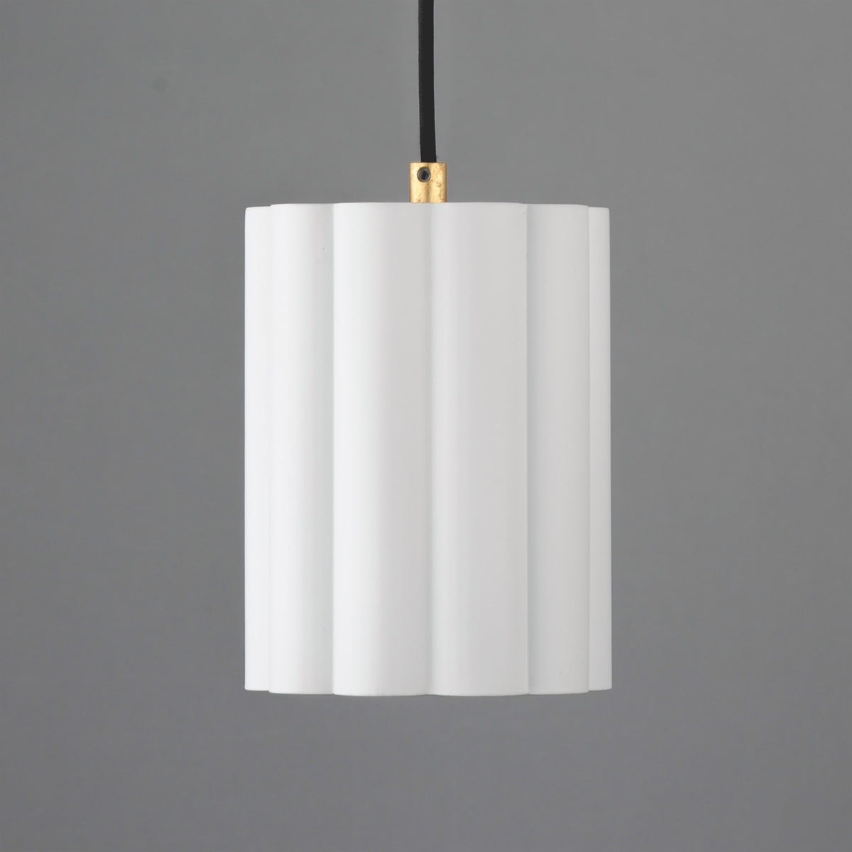 Maxim Lighting Primrose 1Lt 8.75" Single Pendant, White/Gold Leaf