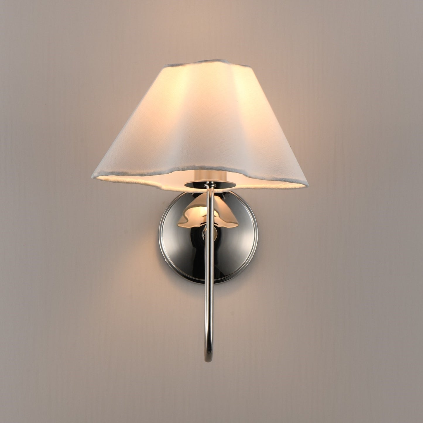 Maxim Lighting Saxon 1Lt 14.5" Wall Sconce, Polished Nickel/White
