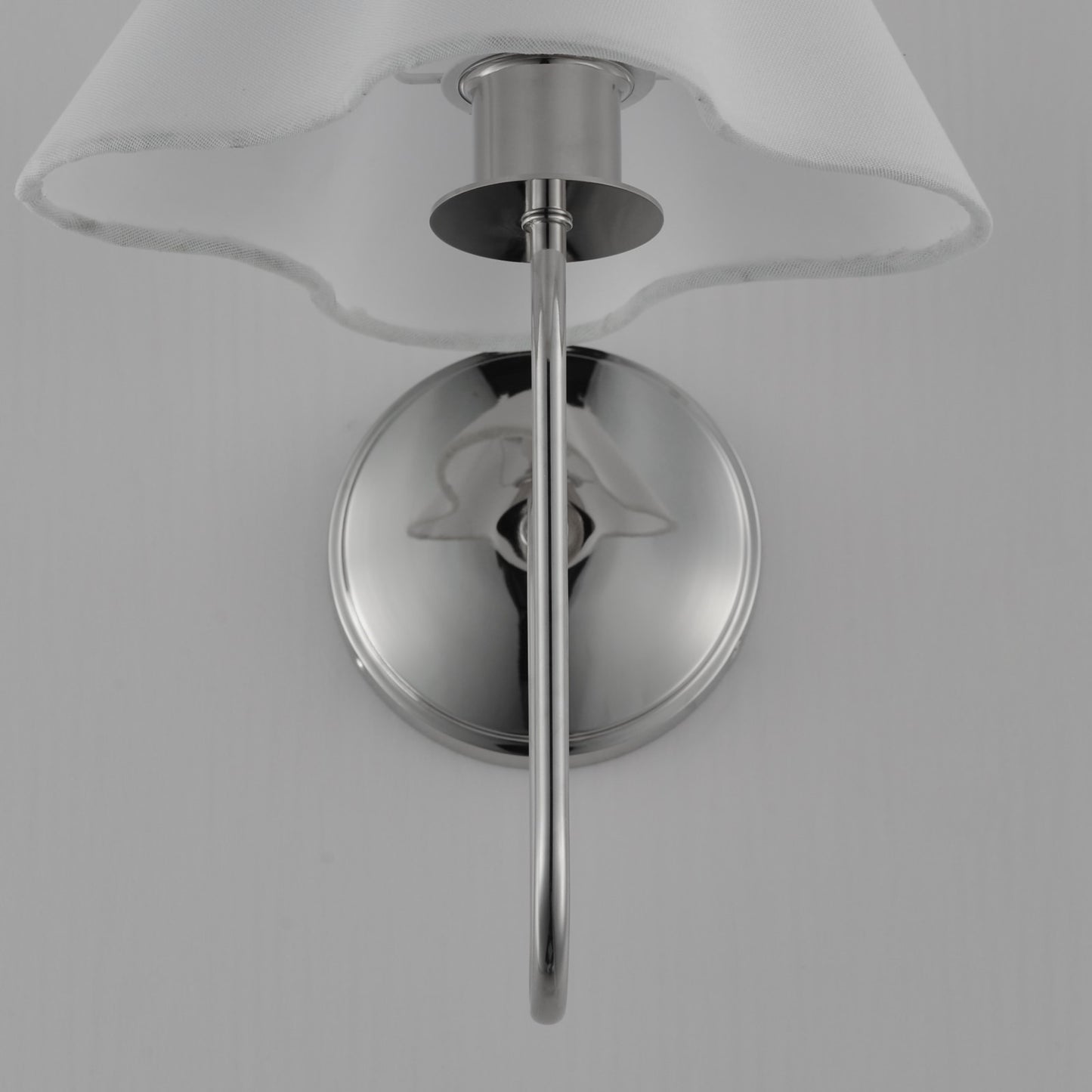 Maxim Lighting Saxon 1Lt 14.5" Wall Sconce, Polished Nickel/White