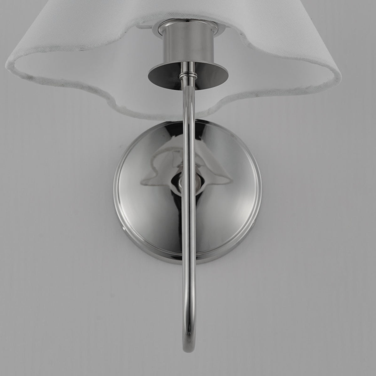 Maxim Lighting Saxon 1Lt 14.5" Wall Sconce, Polished Nickel/White