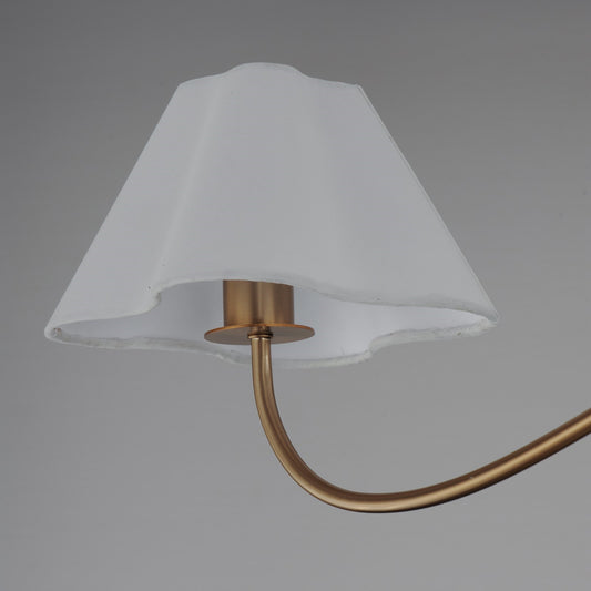 Maxim Lighting Saxon 2Lt 10.25" Linear Pendant, Aged Brass/White - 18102WTNAB