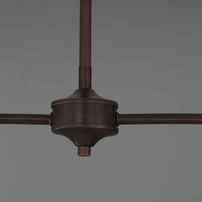 Maxim Lighting Saxon 2Lt 10.25" Linear Pendant, Oil Bronze/Wht
